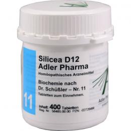 BIOCHEMIE Adler 11 Silicea D 12 Tabletten 400 St.