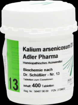 BIOCHEMIE Adler 13 Kalium arsenicosum D 12 Tabl. 400 St