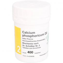 BIOCHEMIE Adler 2 Calcium phosphoricum D 6 Tabl. 400 St.