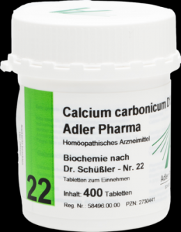 BIOCHEMIE Adler 22 Calcium carbonicum D 12 Tabl. 400 St