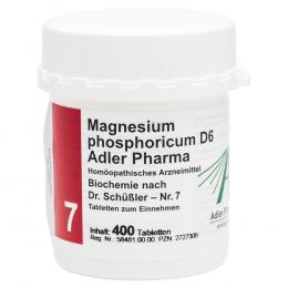 Ein aktuelles Angebot für BIOCHEMIE Adler 7 Magnesium phosphoricum D 6 Tabl. 400 St Tabletten Schüßler Salze - jetzt kaufen, Marke Adler Pharma Produktion und Vertrieb GmbH.