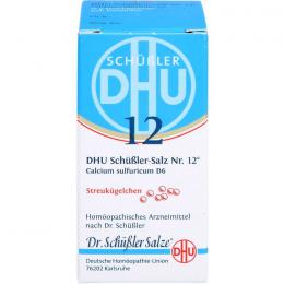 BIOCHEMIE DHU 12 Calcium sulfuricum D 6 Globuli 10 g