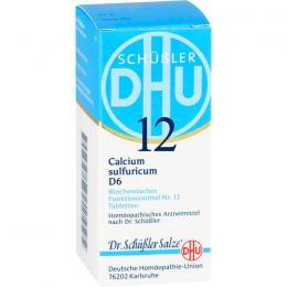 BIOCHEMIE DHU 12 Calcium sulfuricum D 6 Tabletten 420 St.