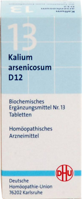 BIOCHEMIE DHU 13 Kalium arsenicosum D 12 Tabletten 80 St