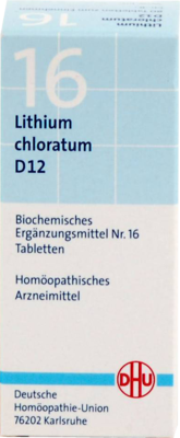 BIOCHEMIE DHU 16 Lithium chloratum D 12 Tabletten 80 St