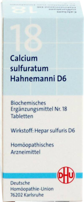 BIOCHEMIE DHU 18 Calcium sulfuratum D 6 Tabletten 80 St