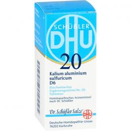 BIOCHEMIE DHU 20 Kalium alum.sulfur.D 6 Tabletten 80 St.