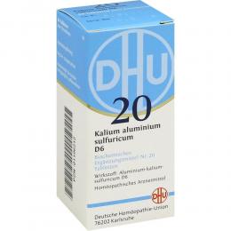 BIOCHEMIE DHU 20 Kalium aluminium sulfuricum D6 Tabletten 80 St Tabletten