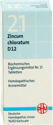 BIOCHEMIE DHU 21 Zincum chloratum D 12 Tabletten 80 St