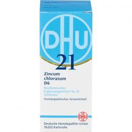 BIOCHEMIE DHU 21 Zincum chloratum D 6 Tabletten 80 St.