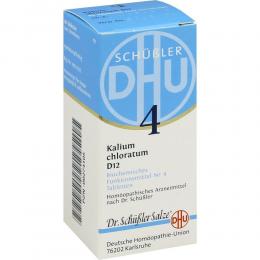 BIOCHEMIE DHU 4 Kalium chloratum D12 Tabletten 80 St Tabletten