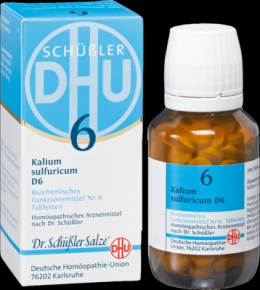 BIOCHEMIE DHU 6 Kalium sulfuricum D 6 Tabletten 80 St