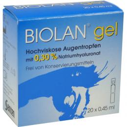 Biolan gel 20 X 0.45 ml Augentropfen