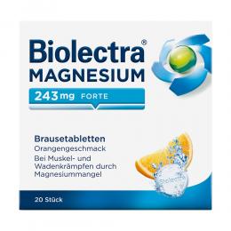Biolectra Magnesium 243 forte Orange 20 St Brausetabletten