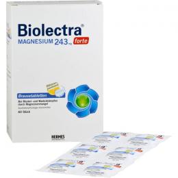 BIOLECTRA Magnesium 243 mg forte Zitrone Br.-Tabl. 60 St.