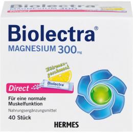 BIOLECTRA Magnesium 300 mg Direct Zitrone Sticks 40 St.