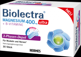 BIOLECTRA Magnesium 400 mg ultra 3-Phasen-Depot 30 St