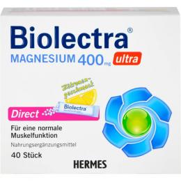 BIOLECTRA Magnesium 400 mg ultra Direct Zitrone 40 St.