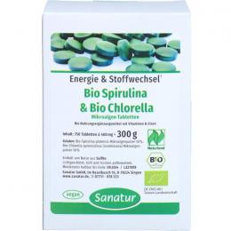 BIOSPIRULINA & Biochlorella 2in1 Tabletten 750 St.