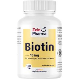 BIOTIN 10 mg Kapseln hochdosiert 120 St.