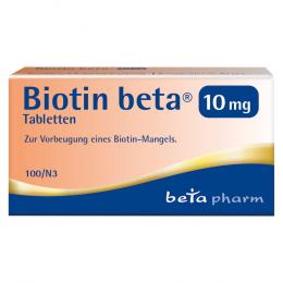 BIOTIN BETA 10 mg Tabletten 100 St Tabletten
