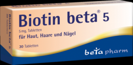 BIOTIN BETA 5 Tabletten 30 St