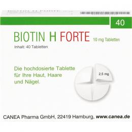 BIOTIN H forte 10 mg Tabletten 40 St.