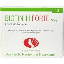 Ein aktuelles Angebot für Biotin H Forte 40 St Tabletten Vitaminpräparate - jetzt kaufen, Marke Pharma Peter GmbH.