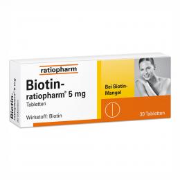 Biotin-ratiopharm 5 mg 30 St Tabletten