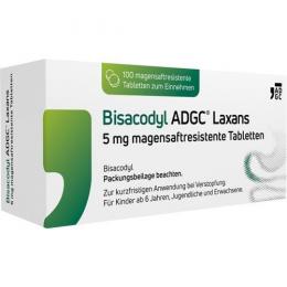 BISACODYL ADGC Laxans 5 mg magensaftres.Tabletten 100 St.