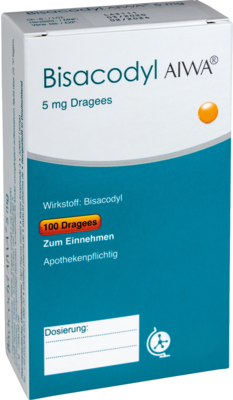 BISACODYL AIWA 5 mg Dragees 100 St