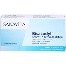 BISACODYL SANAVITA 10 mg Zäpfchen 10 St.