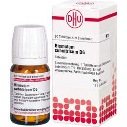 BISMUTUM SUBNITRICUM D 6 Tabletten 80 St.