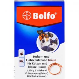 BOLFO Flohschutzband braun f.kleine Hunde/Katzen 1 St.