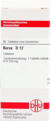 BORAX D 12 Tabletten 80 St
