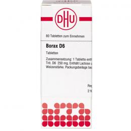 BORAX D 6 Tabletten 80 St.