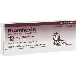 BROMHEXIN Hermes Arzneimittel 12 mg Tabletten 50 St Tabletten