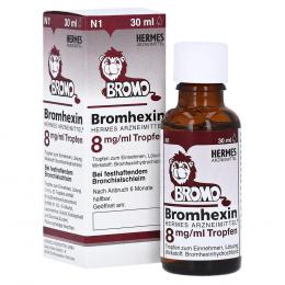 BROMHEXIN Hermes Arzneimittel 8 mg/ml Tropfen 30 ml Tropfen zum Einnehmen