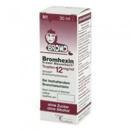 BROMHEXIN Krewel Meuselb.Tropfen 12mg/ml 30 ml