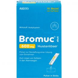 BROMUC akut 600 mg Hustenlöser Plv.z.H.e.L.z.Einn. 10 St.