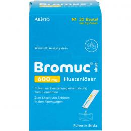 BROMUC akut 600 mg Hustenlöser Plv.z.H.e.L.z.Einn. 20 St.
