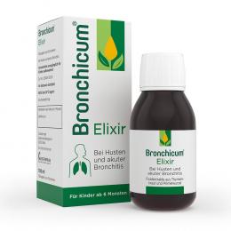 Ein aktuelles Angebot für Bronchicum Elixir 100 ml Flüssigkeit zum Einnehmen Hustenlöser - jetzt kaufen, Marke MCM Klosterfrau Vertriebsgesellschaft mbH.