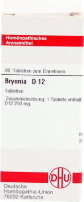 BRYONIA D 12 Tabletten 80 St