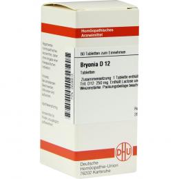 BRYONIA D 12 Tabletten 80 St Tabletten