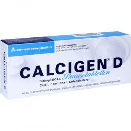 CALCIGEN D 600 mg/400 Brausetabletten internationale Einheit 40 St Brausetabletten