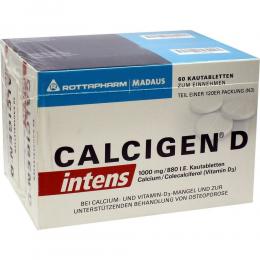 CALCIGEN D intens 1000 mg/880 I.E. Kautabletten 120 St Kautabletten
