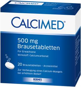 CALCIMED 500 mg Brausetabletten 20 St Brausetabletten