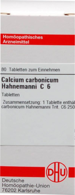 CALCIUM CARBONICUM Hahnemanni C 6 Tabletten 80 St