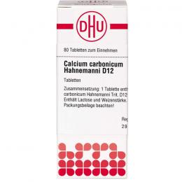 CALCIUM CARBONICUM Hahnemanni D 12 Tabletten 80 St.
