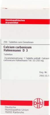 CALCIUM CARBONICUM Hahnemanni D 3 Tabletten 200 St